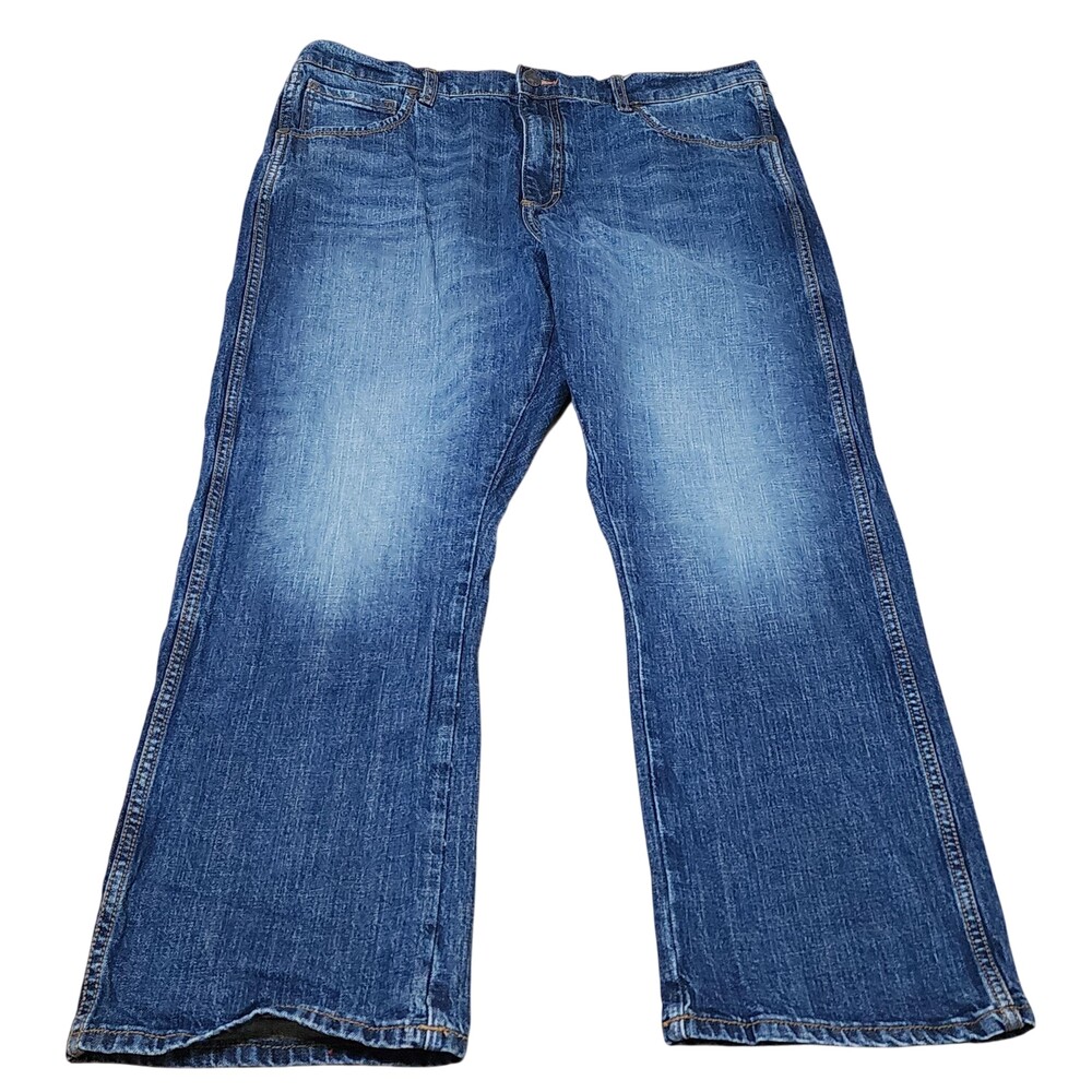 Wrangler Retro Relaxed Boot Jeans Mens 36x28 Blue Medium Wash Stretch Denim